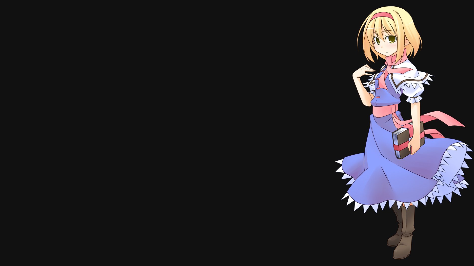 video, Games, Touhou, Dress, Alice, Margatroid, Simple, Background Wallpaper