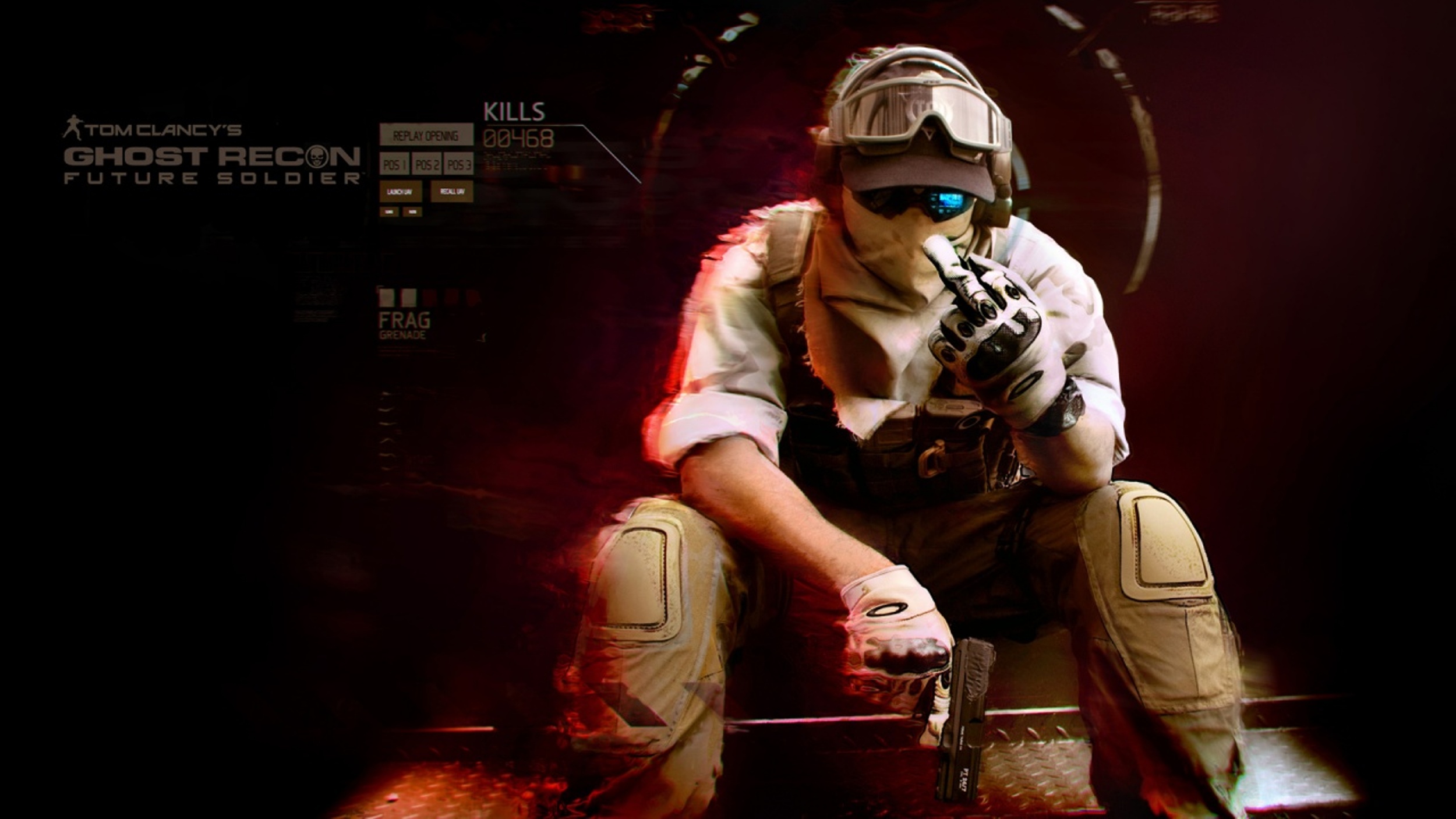 ghost recon, Recon, Warriors, Soldiers, Military, Clancy, Weapons, Guns, Pistols, Sadic, Humor, Mask, War Wallpaper