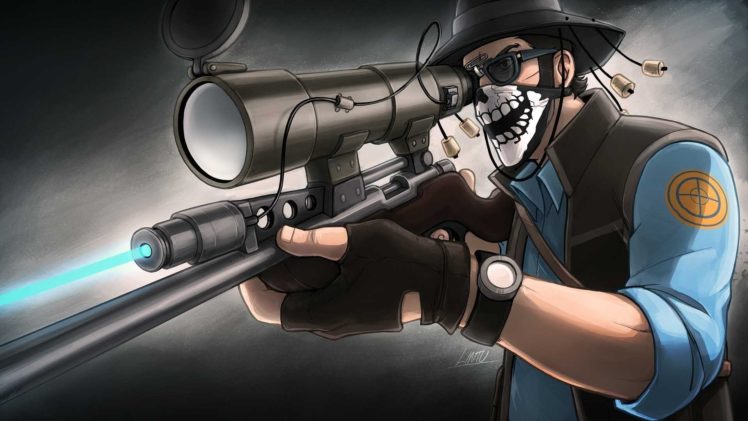 guns, Weapons, Team, Fortress, 2, Sniper, Tf2 HD Wallpaper Desktop Background