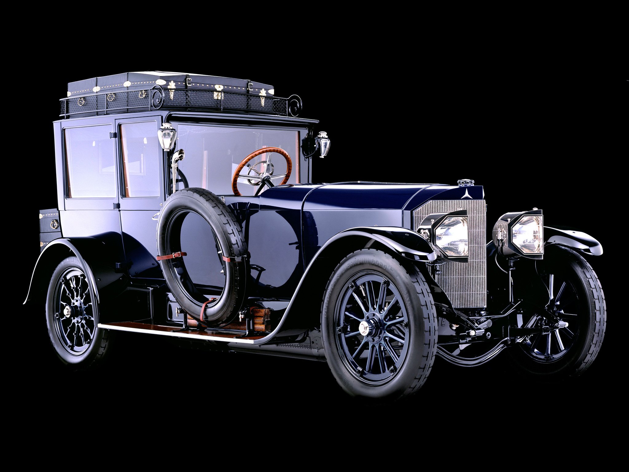 1917, Mercedes, Benz, 60hp, Open, Front, Towncar, Luxury, Retro Wallpaper