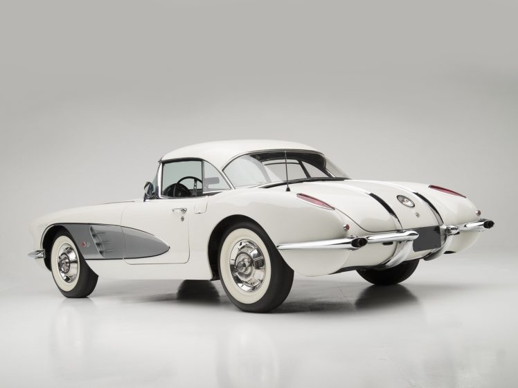 1958, Chevrolet, Corvette, C 1,  j800 867 , Muscle, Supercar, Retro, Hd HD Wallpaper Desktop Background