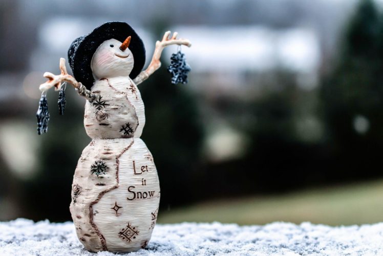 snowman, New, Year, Decoration HD Wallpaper Desktop Background