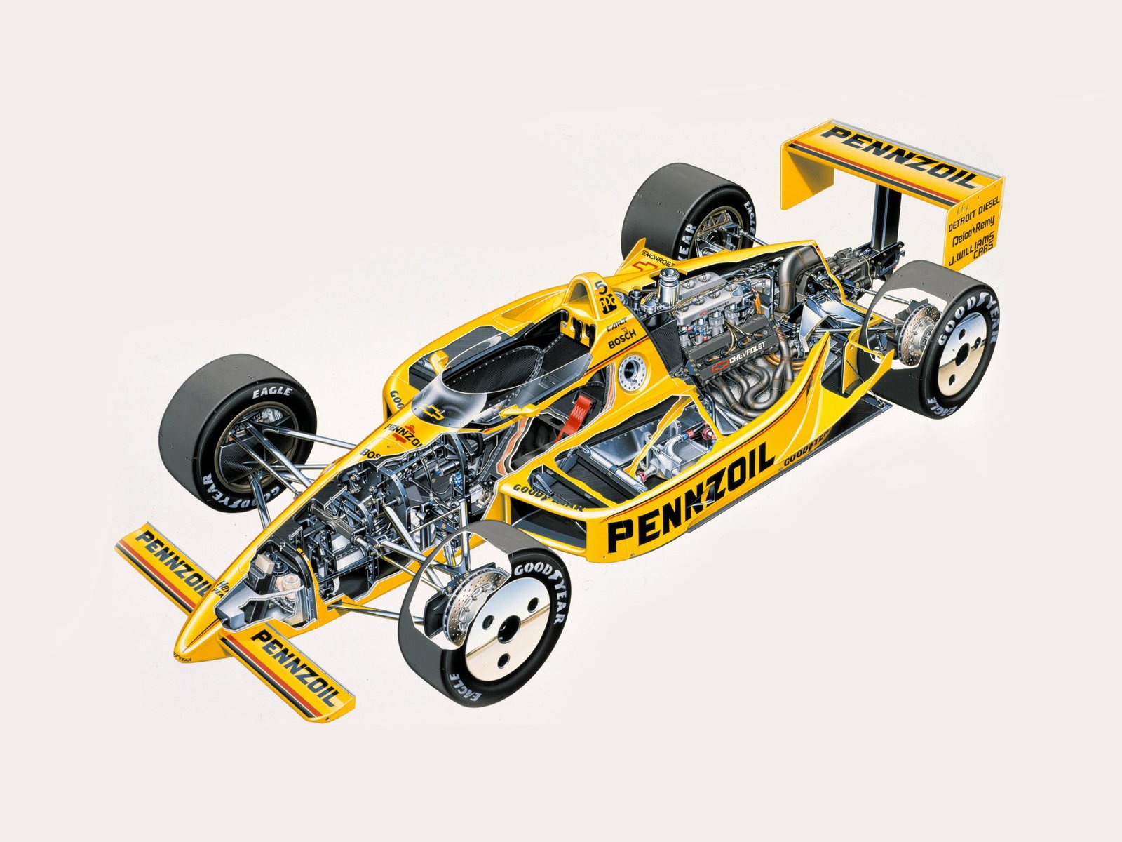1988, Penske, Pc17, Formula, F 1, Race, Racing, Interior, Engine Wallpaper