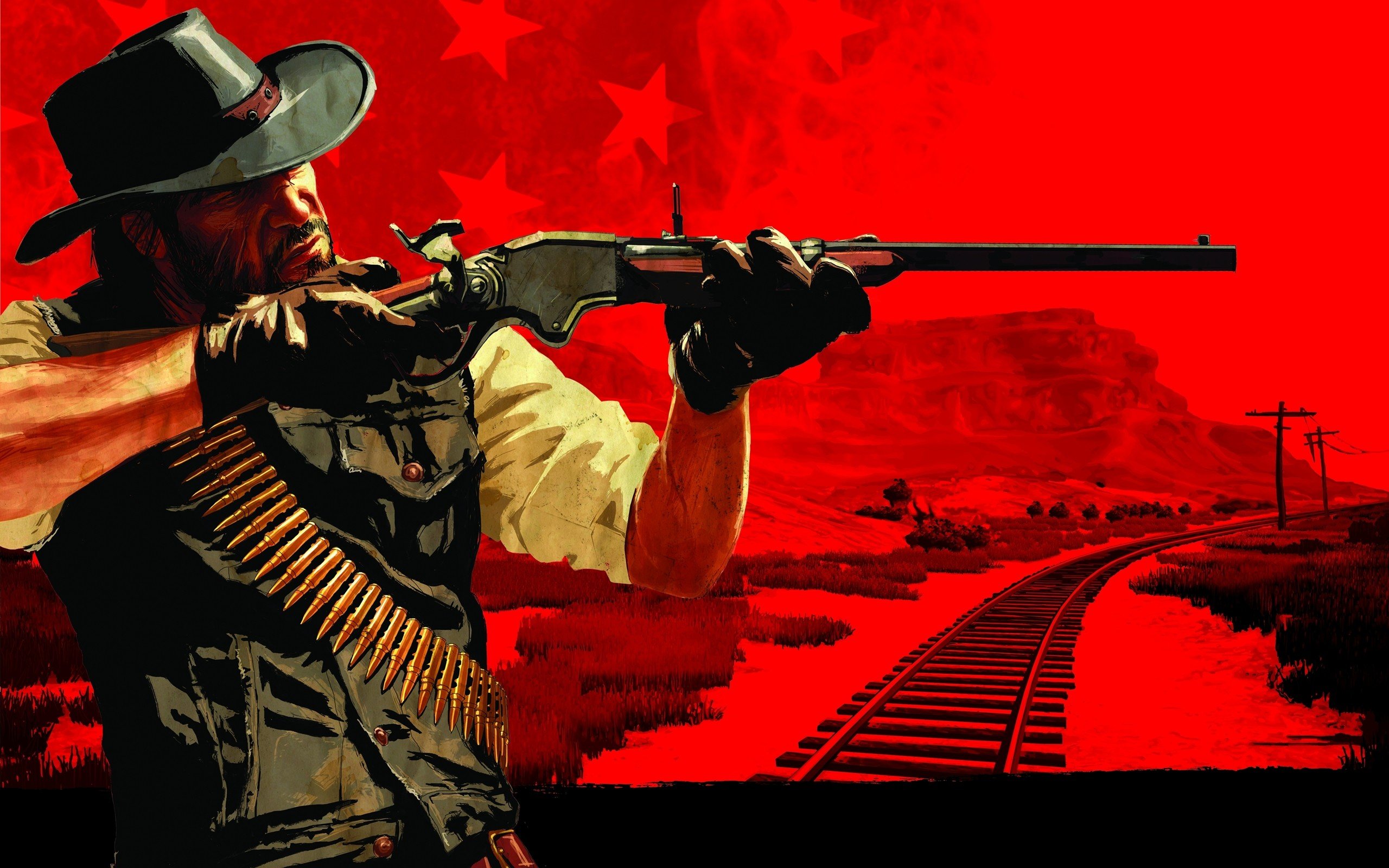 video, Games, Western, Red, Dead, Redemption, Artwork, Wild, West, Winchester Wallpaper