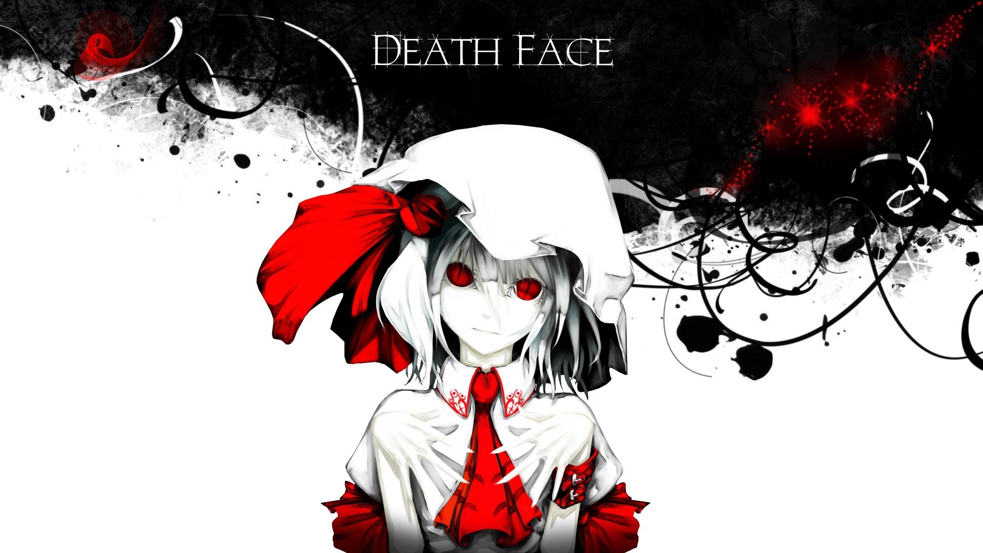 video, Games, Touhou, Vampires, Red, Eyes, Remilia, Scarlet, Hebus, Website Wallpaper