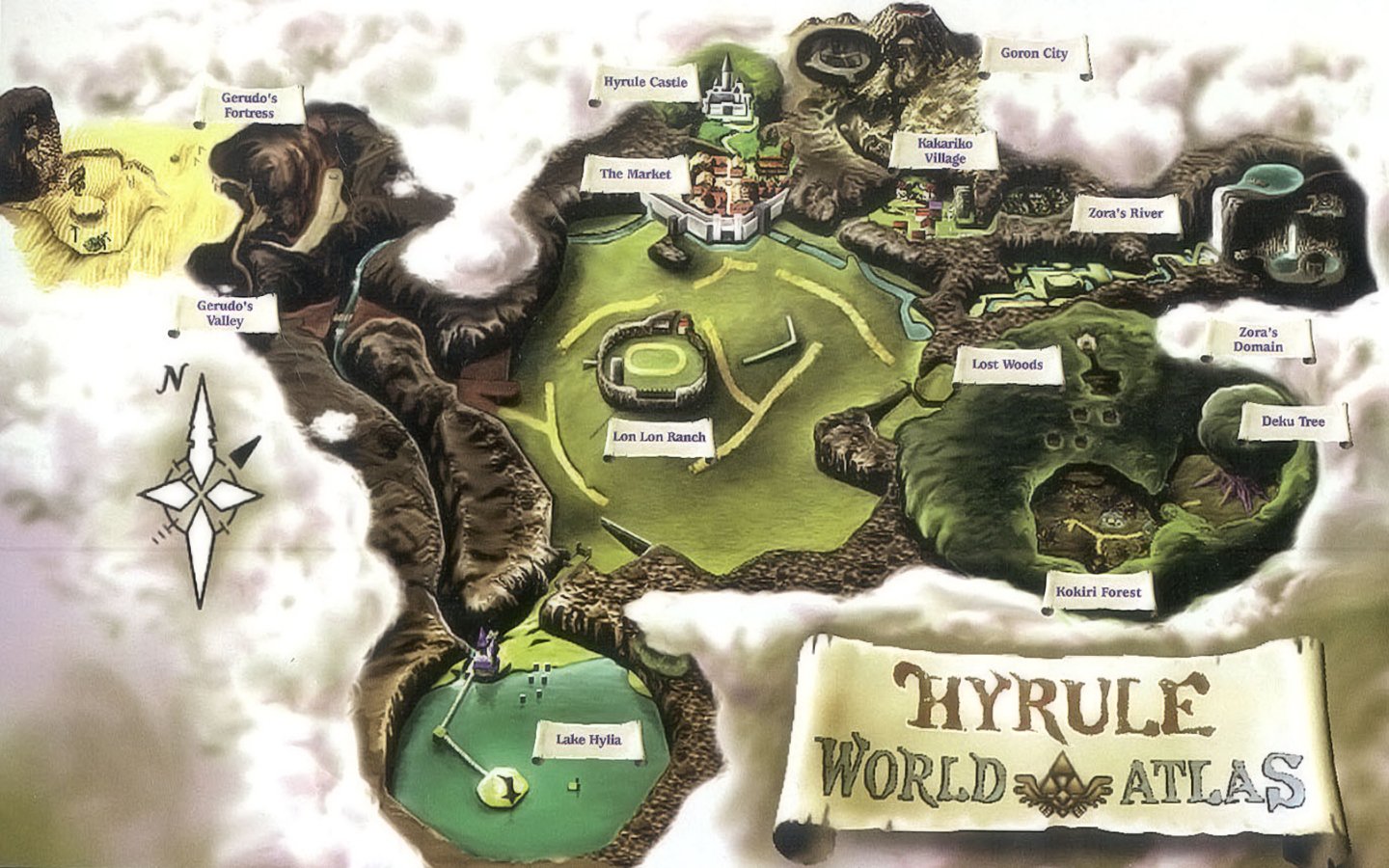 video, Games, Hyrule, The, Legend, Of, Zelda, Maps Wallpaper