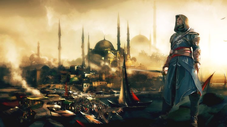 ships, Assassins, Creed, Revelations, Ezio, Auditore, Da, Firenze HD Wallpaper Desktop Background