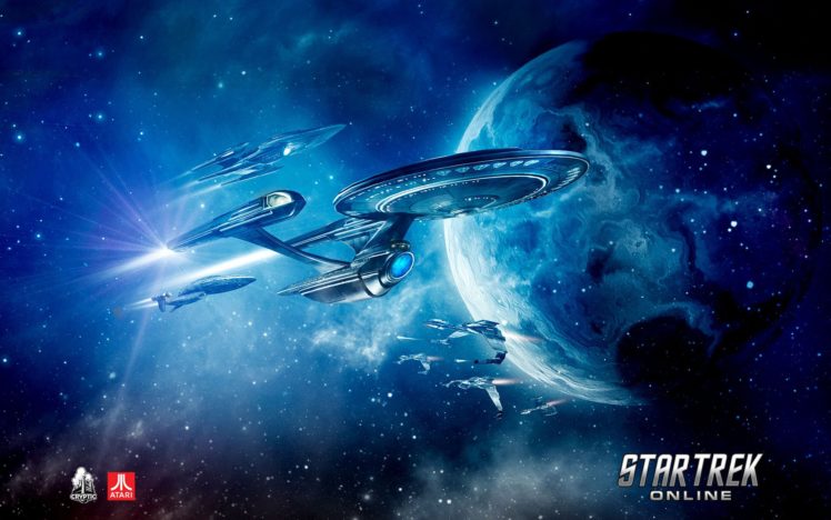 star, Trek, Online, Game, Sci fi, Futuristic, Spaceship, Poster, Planet HD Wallpaper Desktop Background