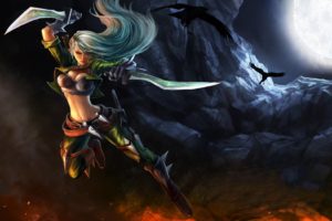 fantasy, League, Of, Legends, Weapons, Artwork, Katarina, The, Sinister, Blade, Daggers, Riot, Games