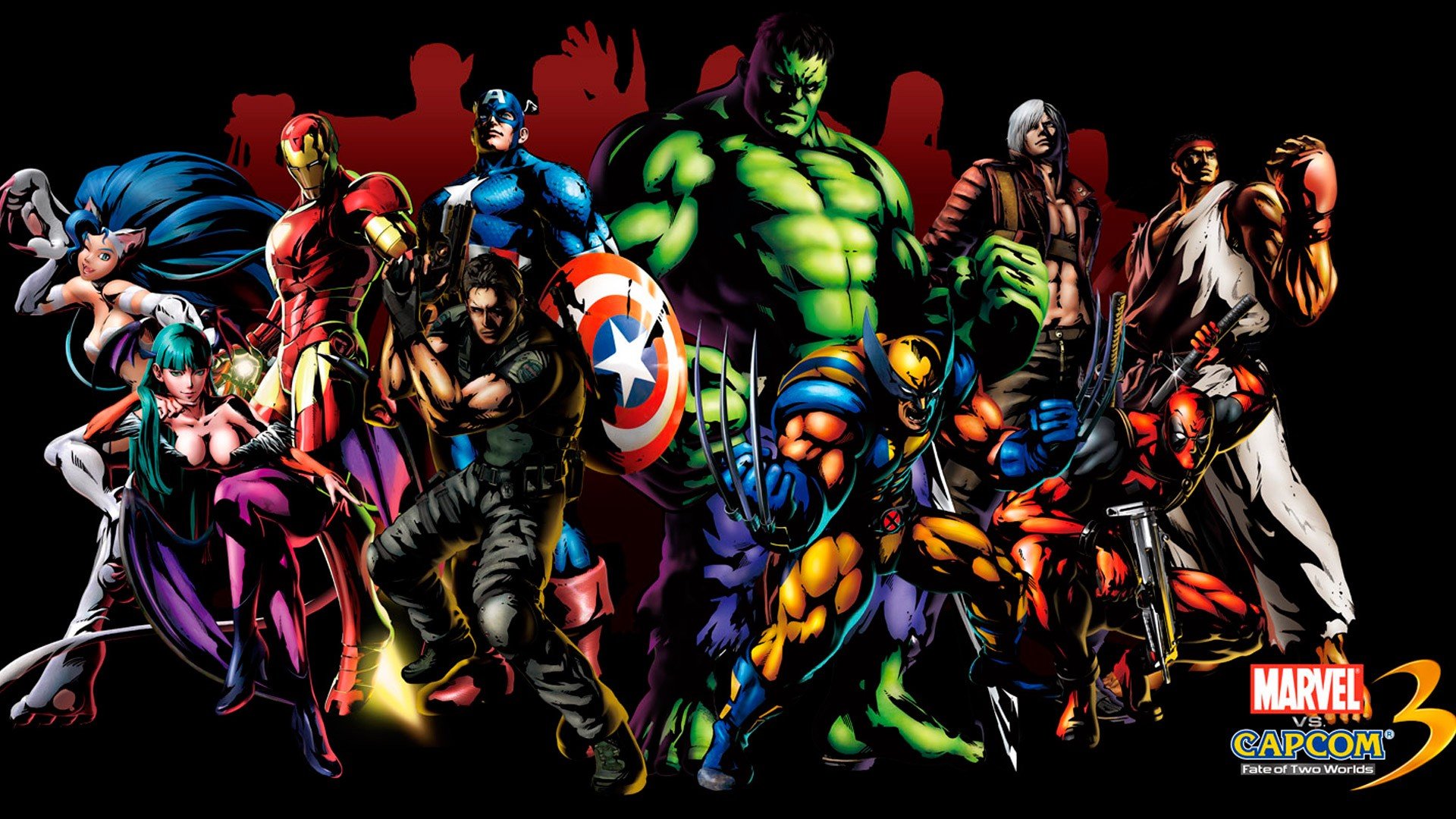 hulk,  comic, Character , Video, Games, Deadpool, Wade, Wilson, Dante, Marvel, Vs, Capcom, The, Avengers, Chris, Redfield, Marvel, Vs, Capcom Wallpaper