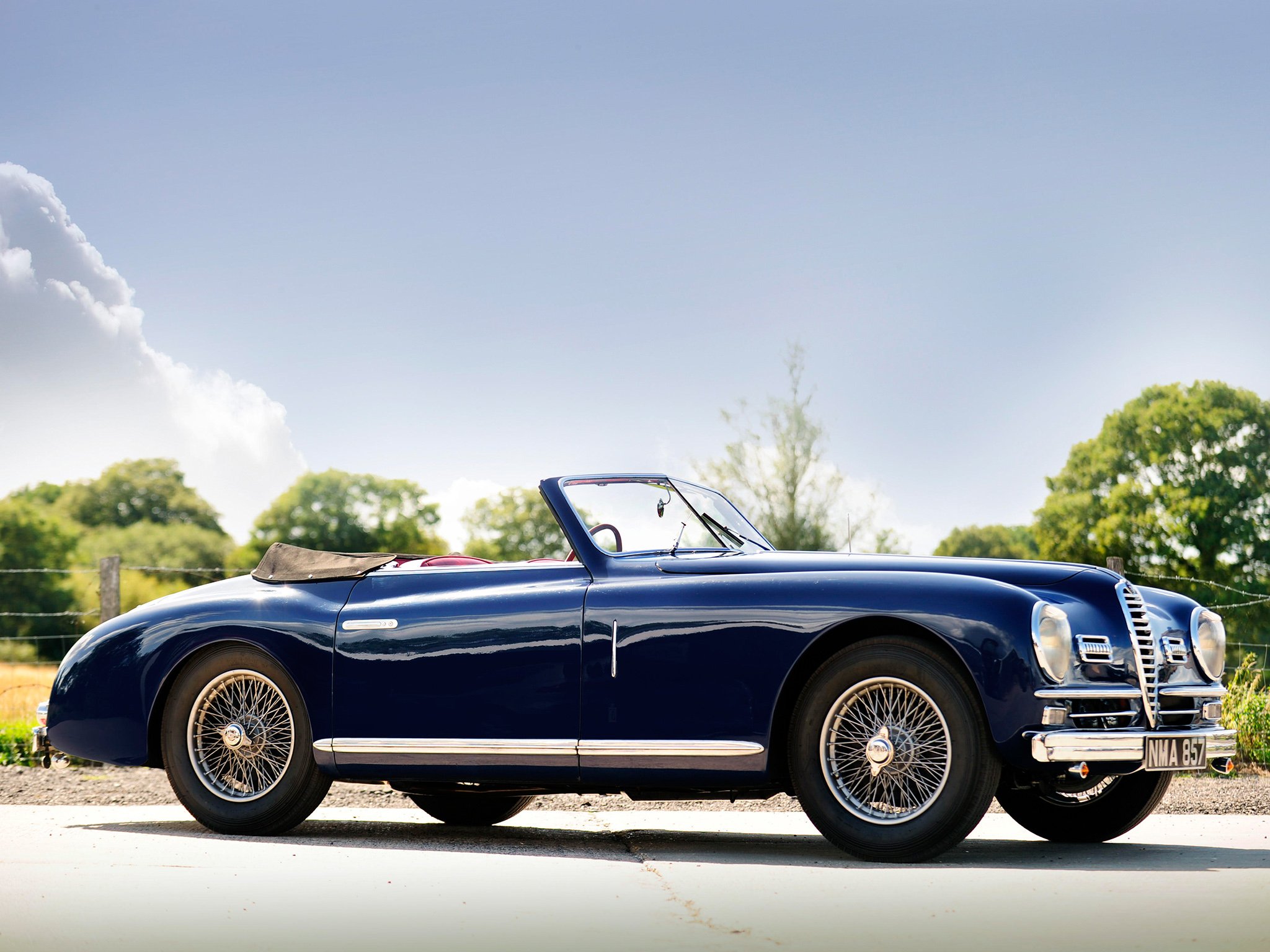 1947 51, Alfa, Romeo, 6 c, 2500, S s, Cabriolet, Retro, Convertible Wallpaper