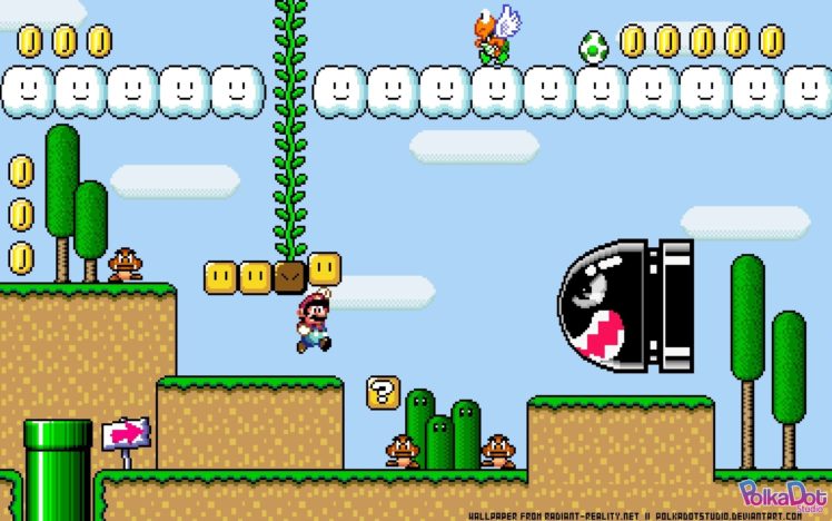 super, Mario, World, Retro, Games HD Wallpaper Desktop Background