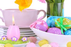 candy, Holidays, Easter, Candles, Eggs, Cup