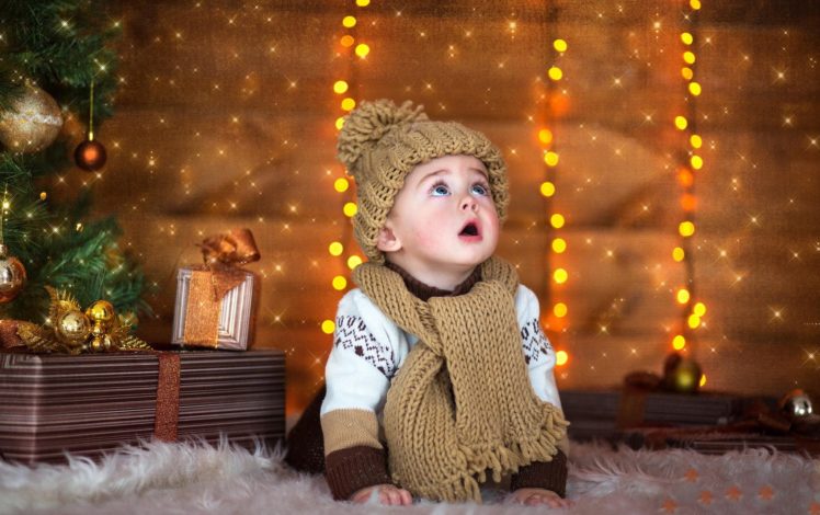 gifts, Cap, Child, New, Year, Baby, Child, Kids HD Wallpaper Desktop Background