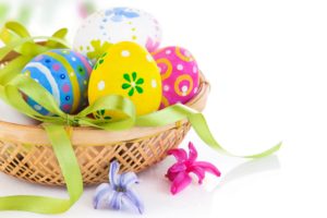 knot, Holidays, Easter, Wicker, Basket, Eggs, Bowknot