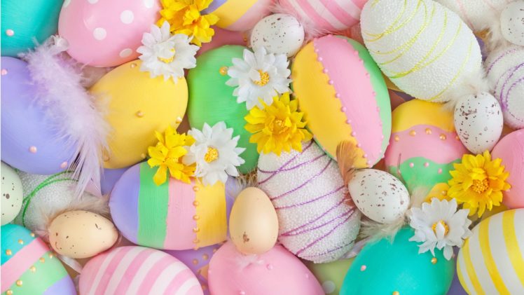 pink, Easter, Many, Eggs HD Wallpaper Desktop Background