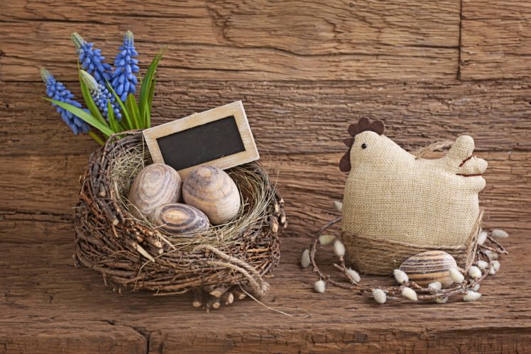wood, Chicken, Rustic, Easter, Eggs HD Wallpaper Desktop Background