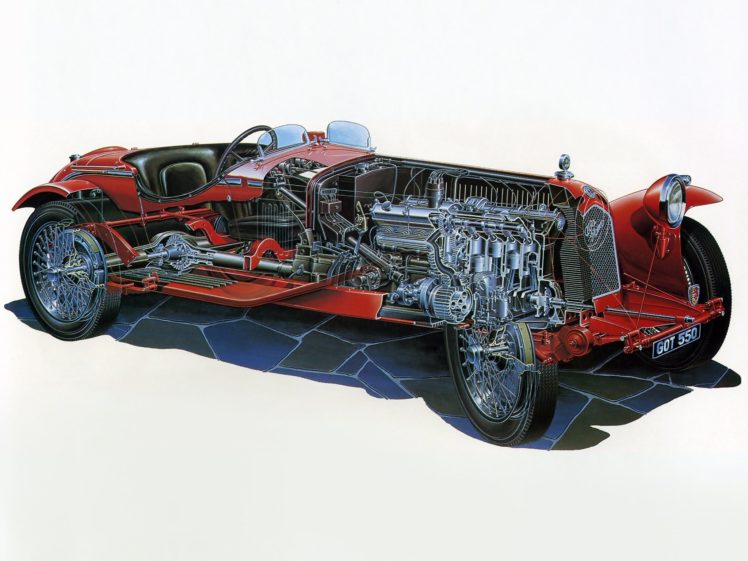 1931 33, Alfa, Romeo, 8 c, 2300, Monza, Retro, Race, Racing, Interior, Engine HD Wallpaper Desktop Background