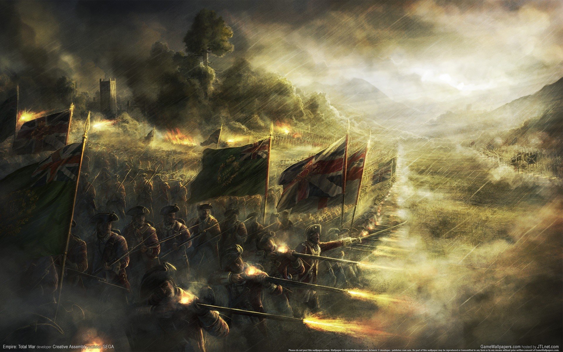 soldiers, Video, Games, War, Flags, Scotland, Battles, Artwork, Radojavor Wallpaper