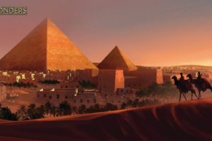 video, Games, Egypt, Artwork, 7, Wonders, Pyramids, Great, Pyramid, Of, Giza