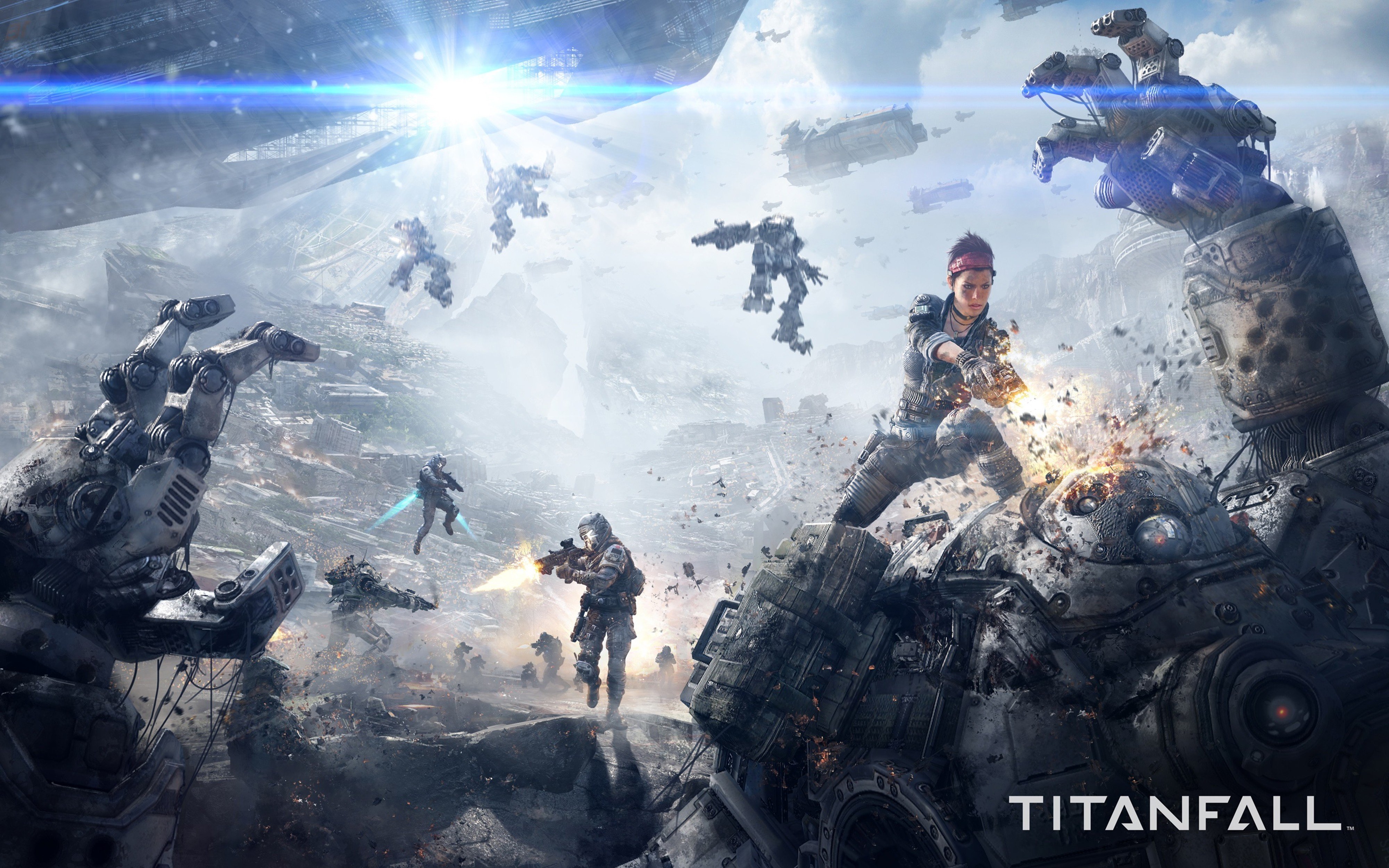 titanfall, Game, Sci fi, Future, War, Battle, 4000x2500 Wallpaper