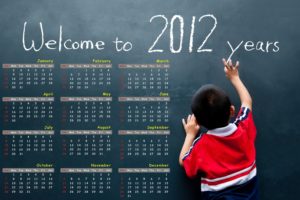 blackboards, Calendar, Happy, New, Year