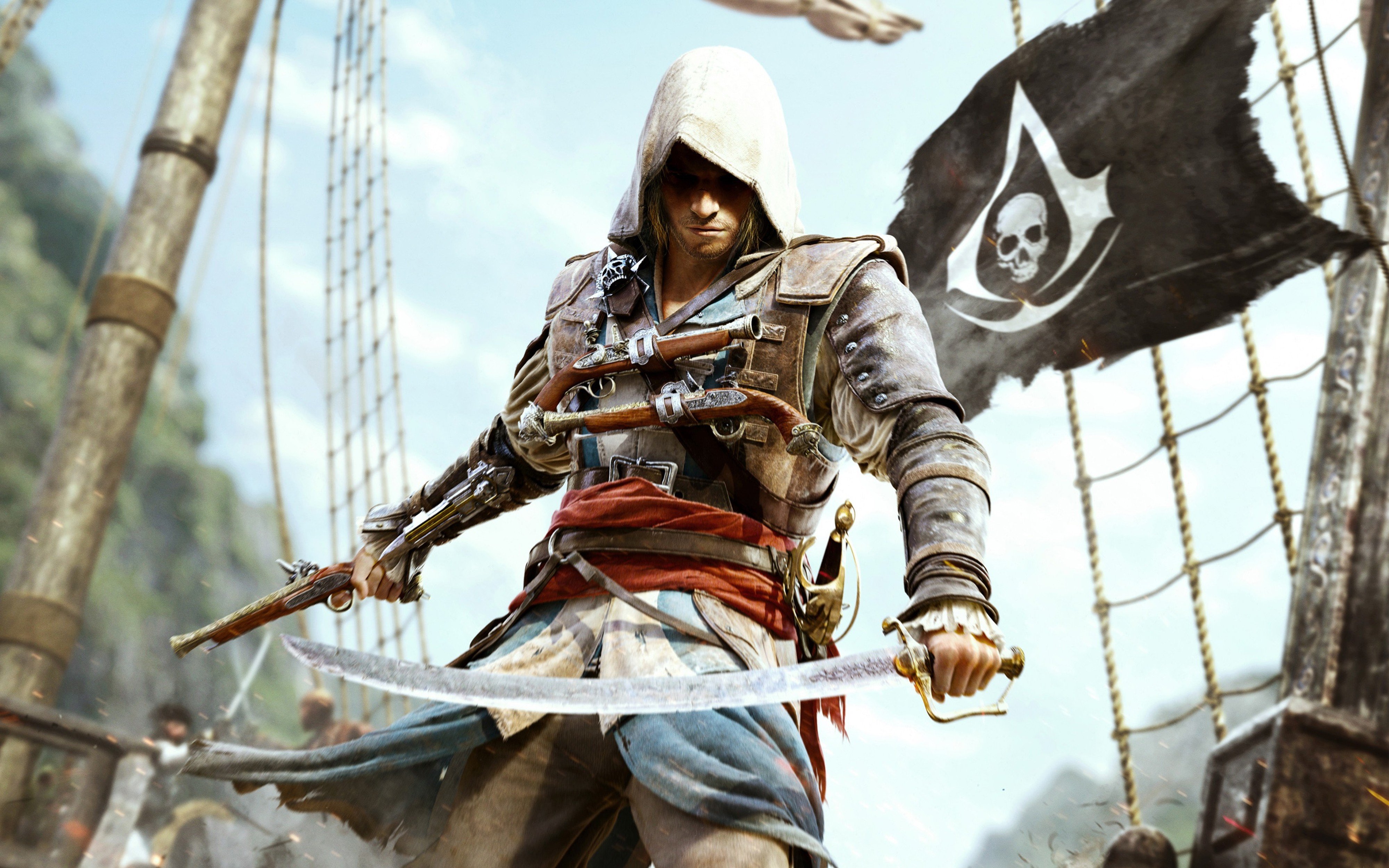 assassins creed 4, Black, Flag, Game, 4000x2500 Wallpapers ...