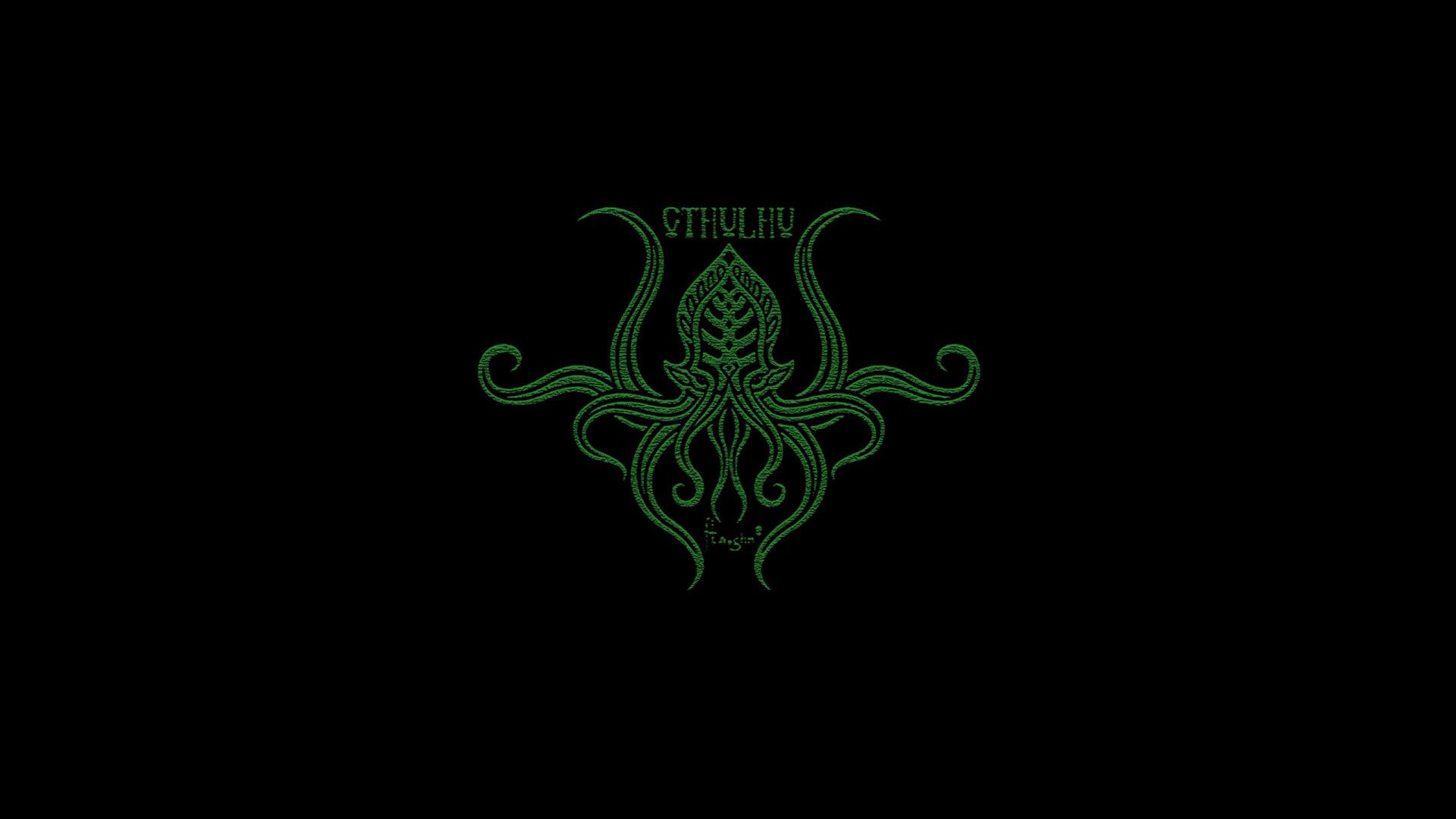 cthulhu, Black, Background Wallpaper