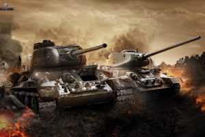 t34 tank, T34 85, World of tanks, Soviet, Game, 4000×2500