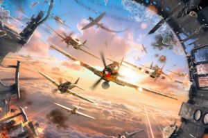 world of warplanes, Game, War, Wwii, 4000×2500