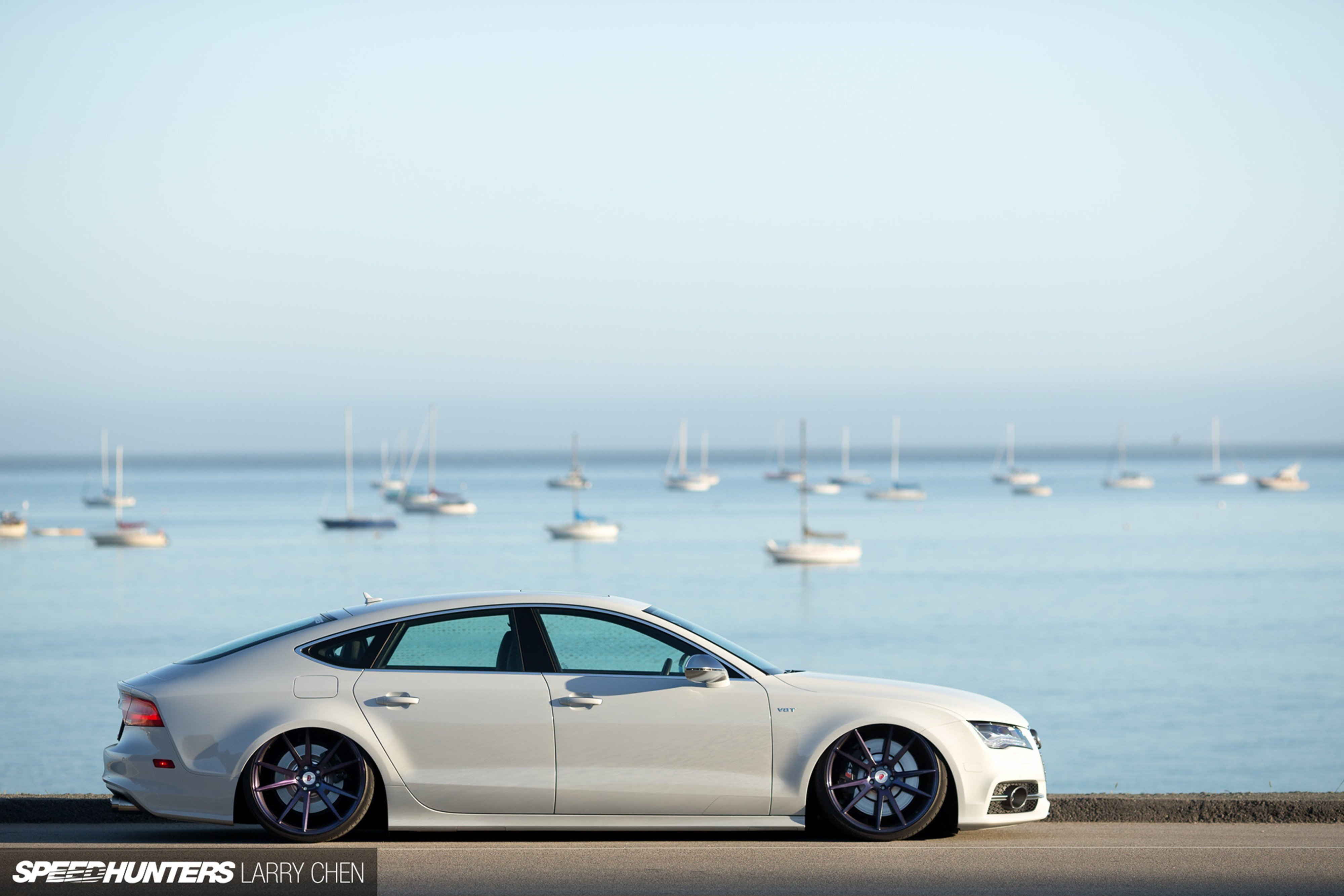 speed, Hunters, Accuair, Audi s7, Vossen, Car, Tunning, Supercar, Germany, 4000x2667 Wallpaper