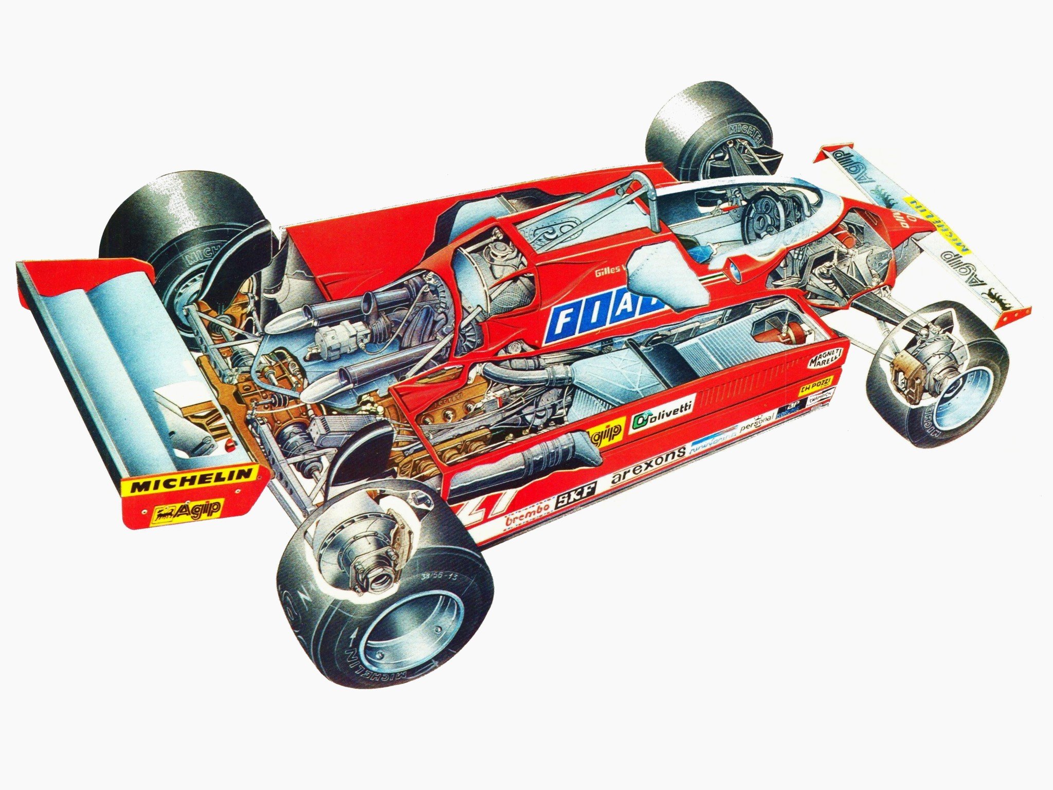 1981, Ferrari, 126ck, F 1, Formula, Race, Racing, Interior, Engine Wallpaper