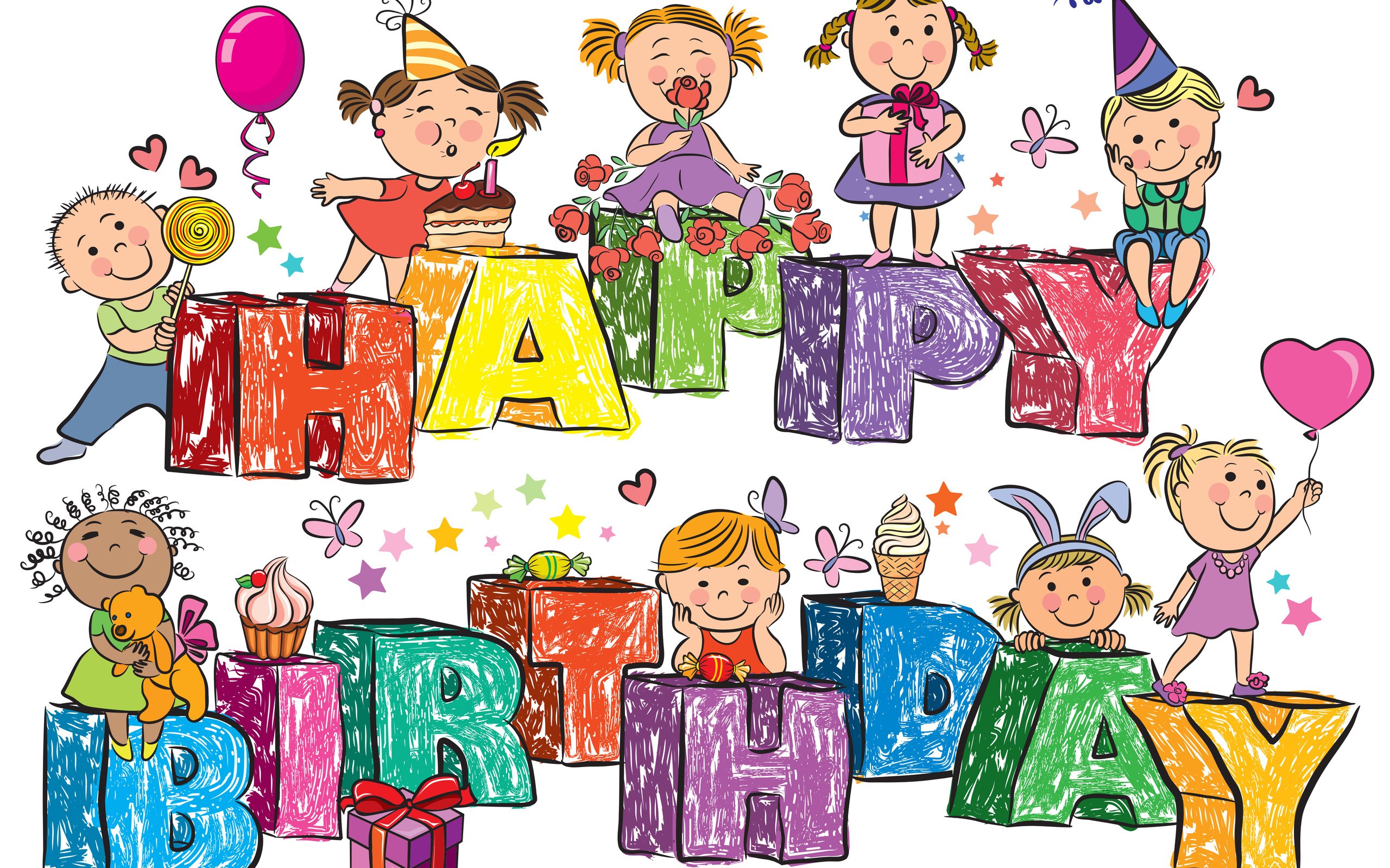 childhood, Birthday, Congratulations Wallpaper