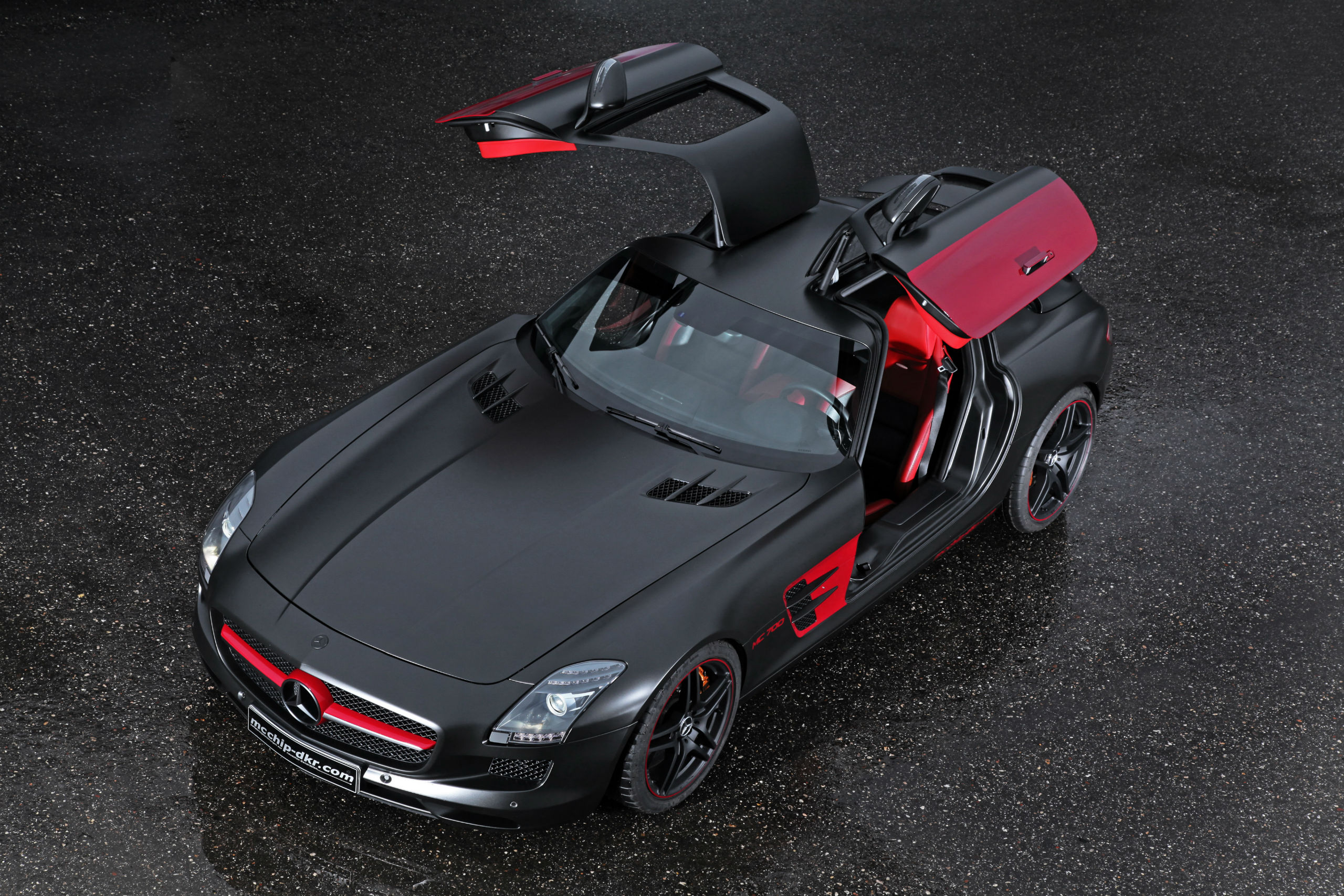 mercedes, 2013, Sls, 63, Amg, Mc700, Black, Headlights, Wings, Tuning, Supercars Wallpaper