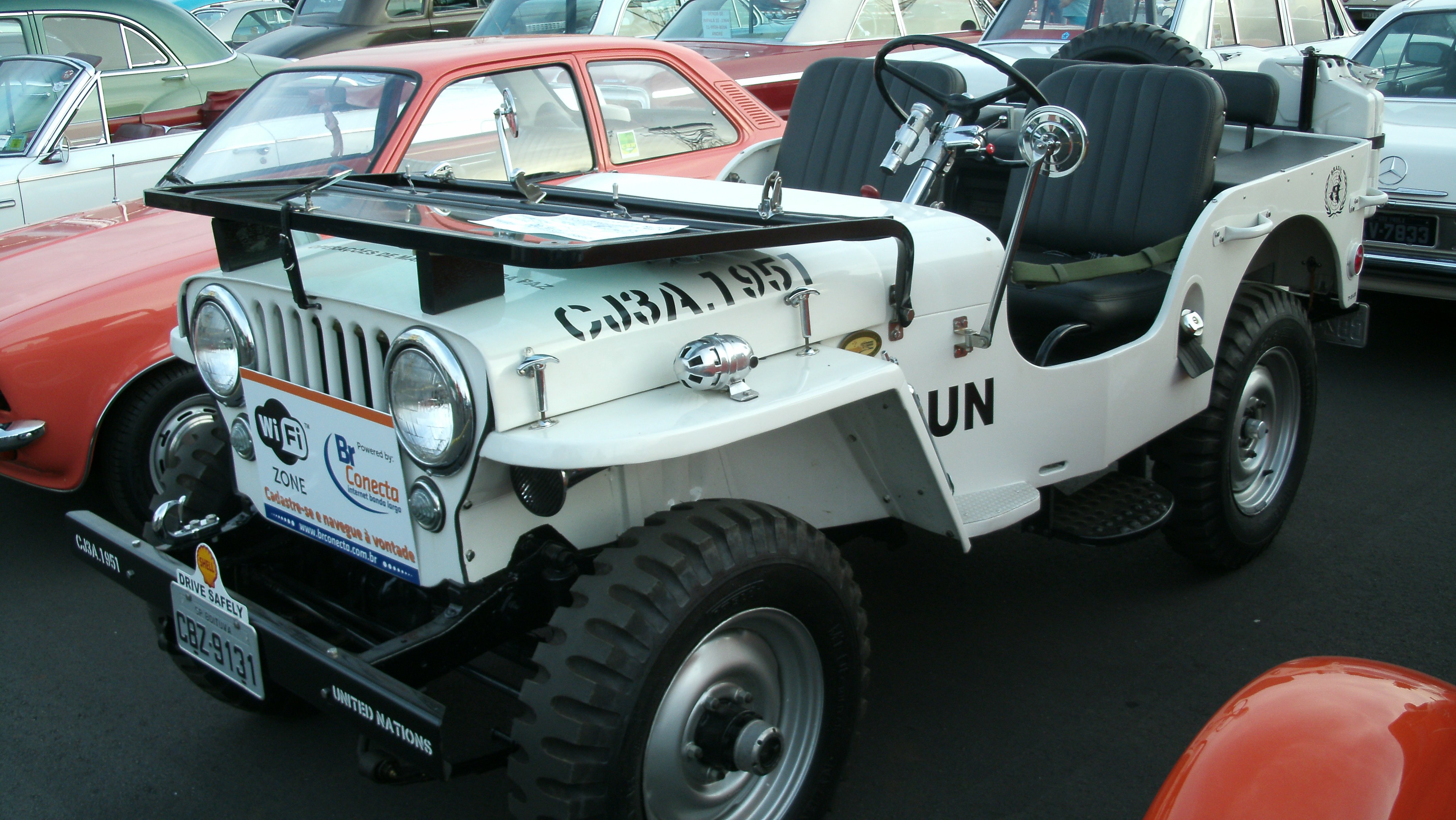 1951, Willys, Jeep, United, Nation, Un, Peace, Military, Retro, Classic Wallpaper