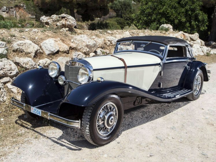 1936, Mercedes, Benz, 540k, Sport, Cabriolet, A, Retro, Luxury HD Wallpaper Desktop Background