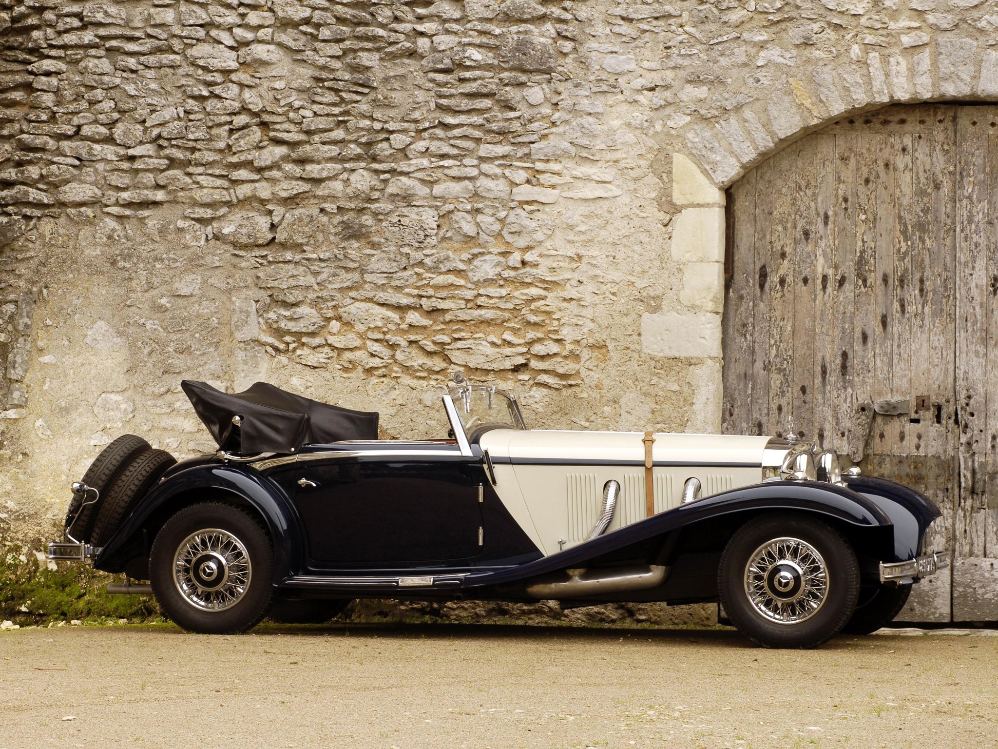 1936, Mercedes, Benz, 540k, Sport, Cabriolet, A, Retro, Luxury, Tq Wallpaper