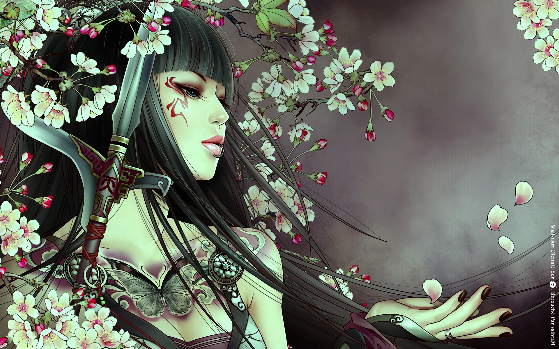 jx, Online, Asian, Oriental, Women, Females, Girls, Babes, Tattoo, Fantasy Wallpaper