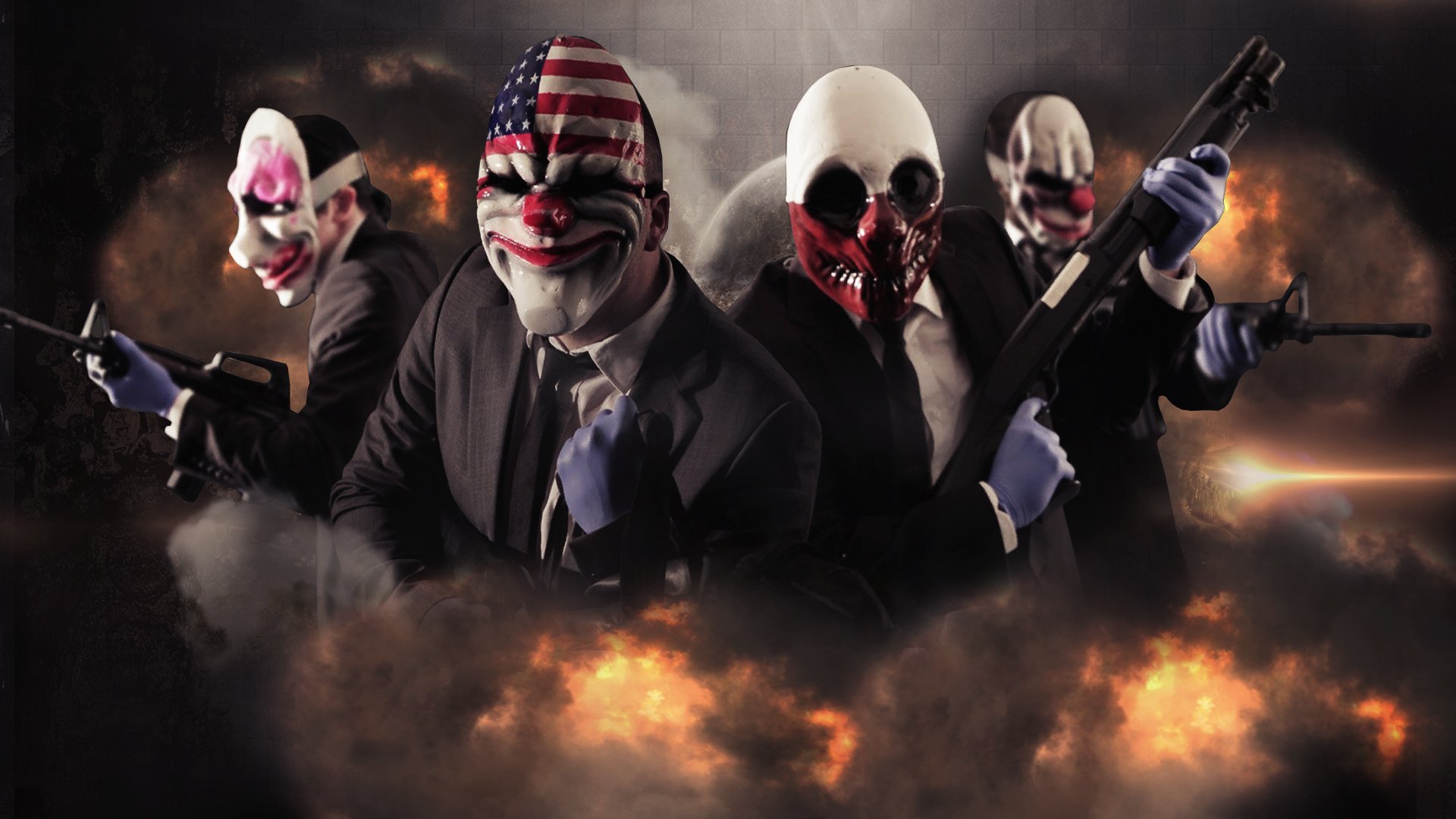 payday, Action, Co op, Shooter, Tactical, Stealth, Crime Wallpaper