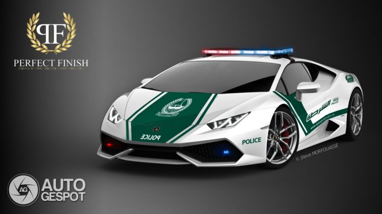 2014,  , 610, 4,  , Huracan,  , Lamborghini,  , Supercars, Police, Dubai HD Wallpaper Desktop Background