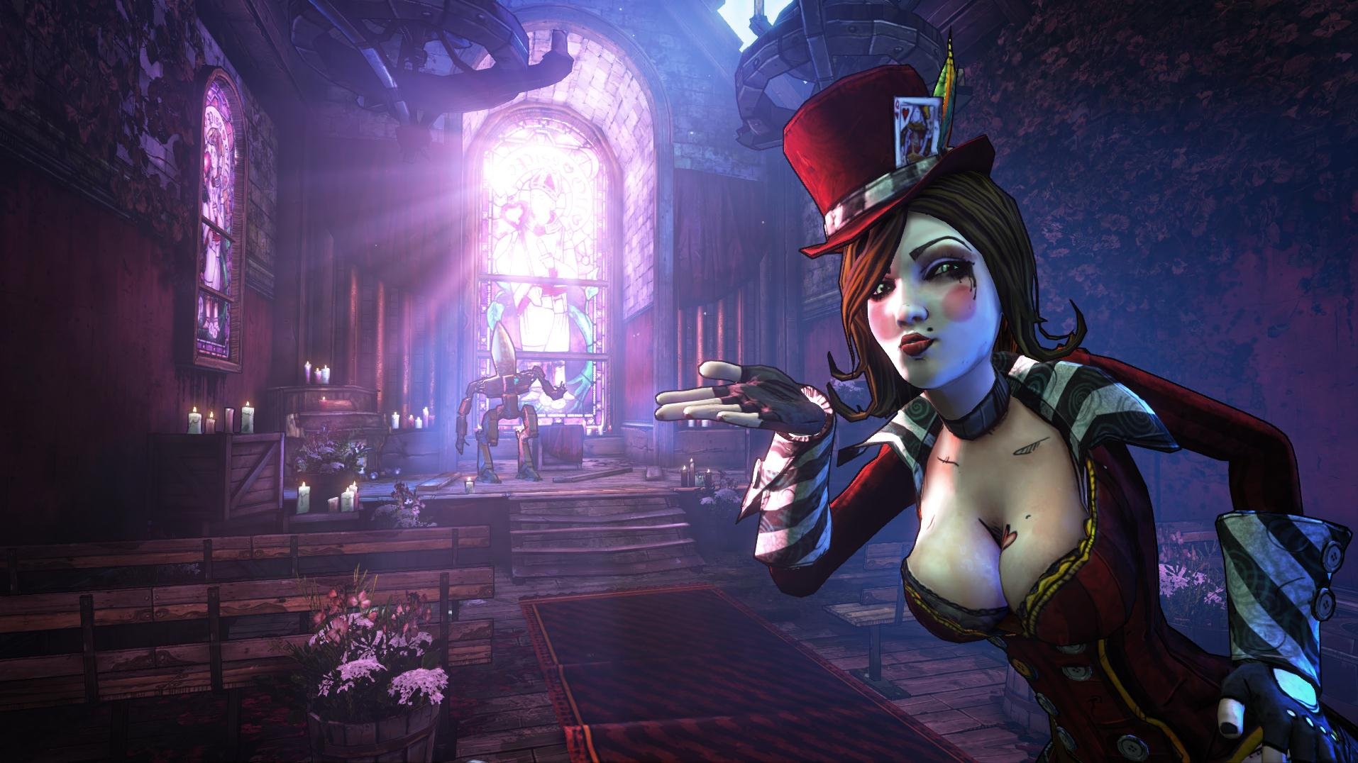 borderlands, 2, Mad, Moxxi, Shooter, Sci fi, Action, Rpg, Fantasy Wallpaper