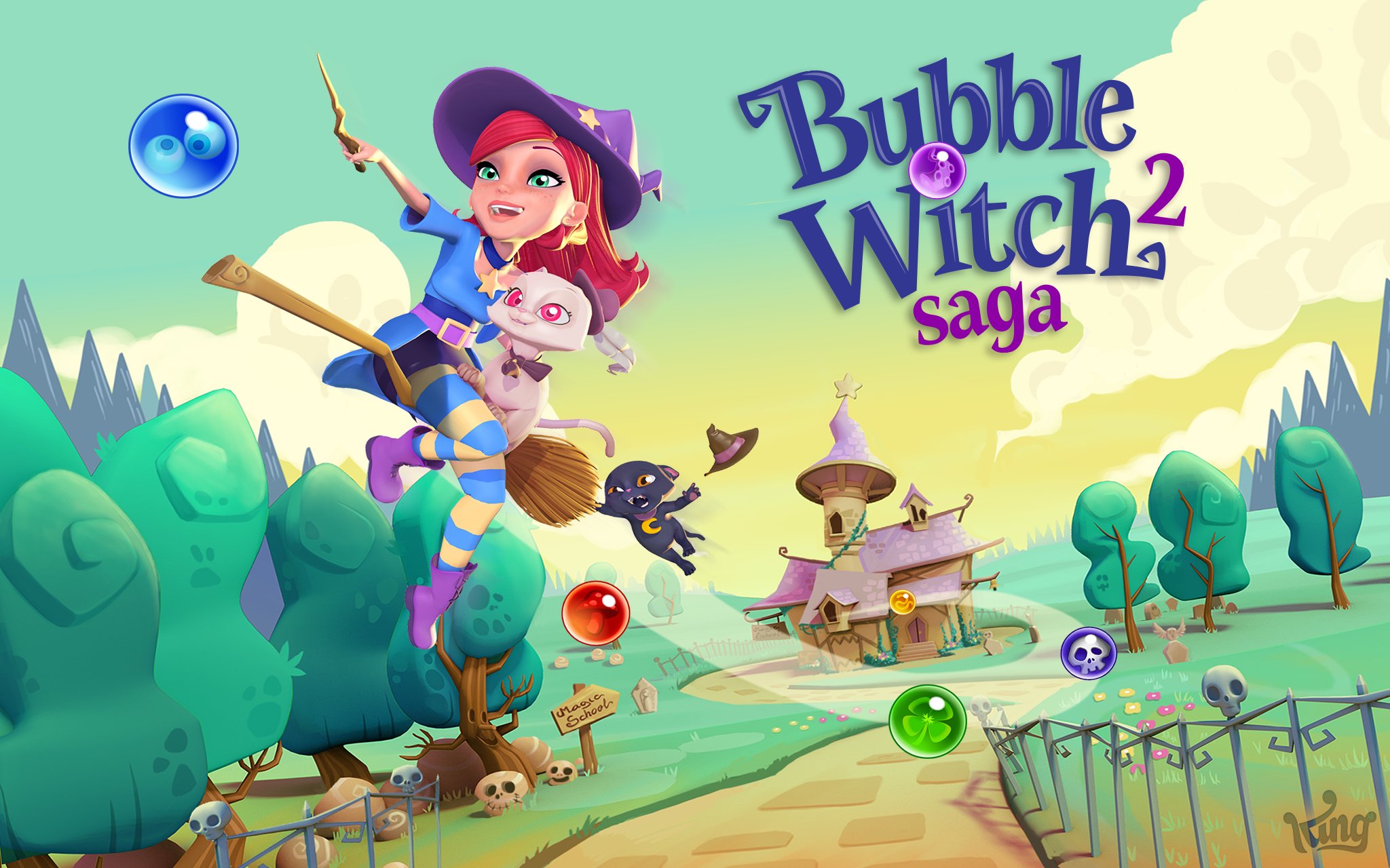 bubble, Witch, Puzzle, Adventure, Family, Shooter Wallpaper