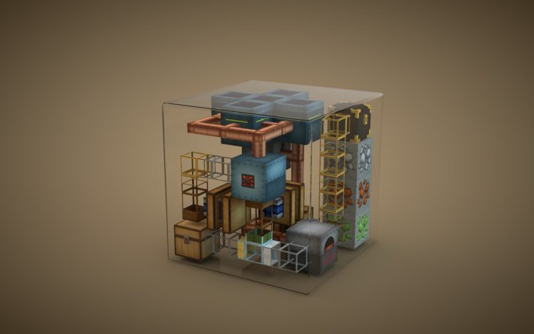 minecraft, 3d, Minimal HD Wallpaper Desktop Background
