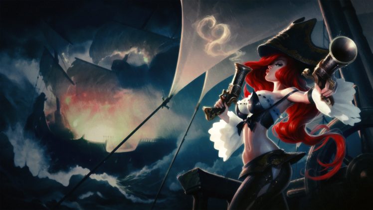 blue , Classic , Cloudy , Fortune , Legends , Lol , Miss , Pirate , Red , Sea , Storm , Game , Games , Graphics HD Wallpaper Desktop Background