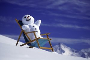 christmas, New, Year, Winter, Snow, Snowman, Mountains