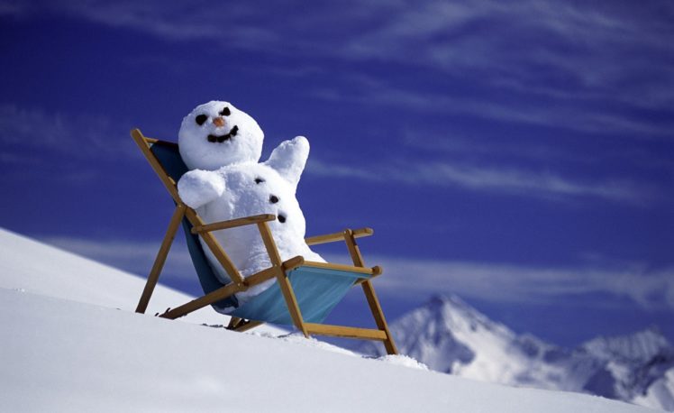 christmas, New, Year, Winter, Snow, Snowman, Mountains HD Wallpaper Desktop Background