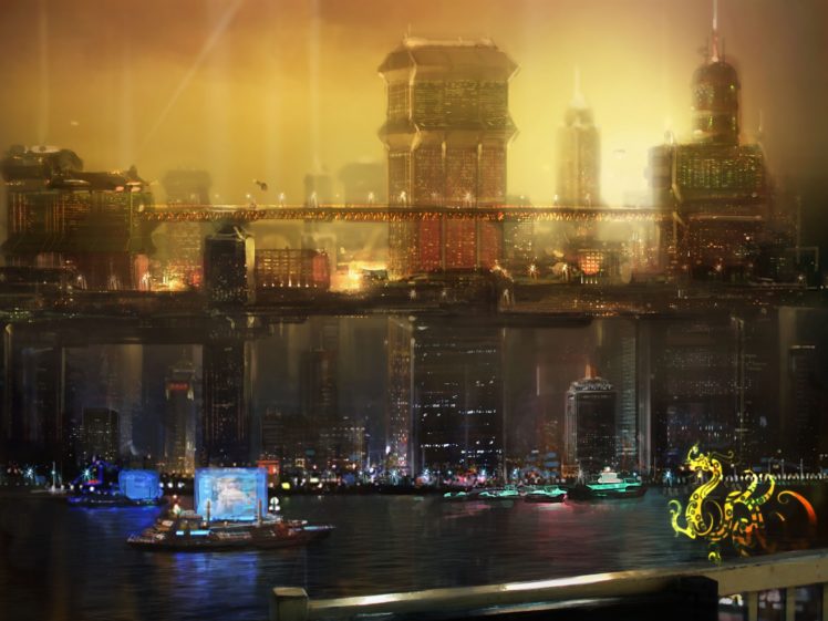 deus, Ex, Cities, Sci fi, Futuristichuman, Revolution HD Wallpaper Desktop Background