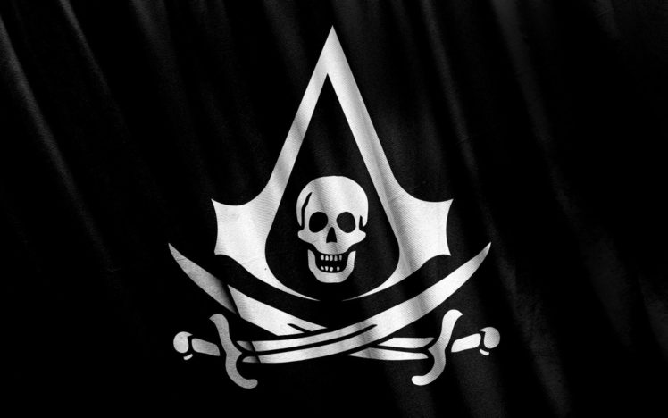 assassins, Creed,  , Black, Flag, Pirate HD Wallpaper Desktop Background