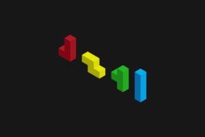 minimalist, Tetris, Game, Videogames
