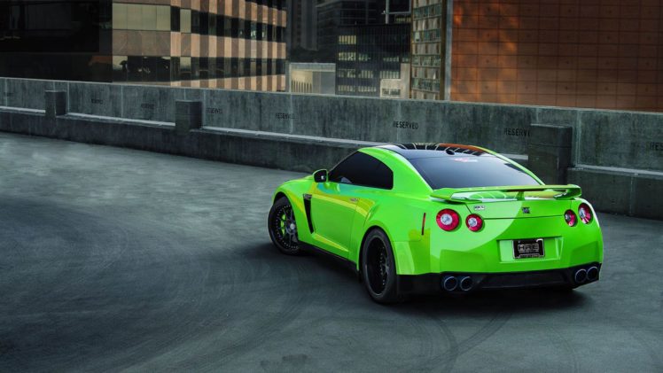 gt r, Nismo, Nissan, R35, Tuning, Supercar, Coupe, Japan, Cars, Green, Verte, Verde HD Wallpaper Desktop Background